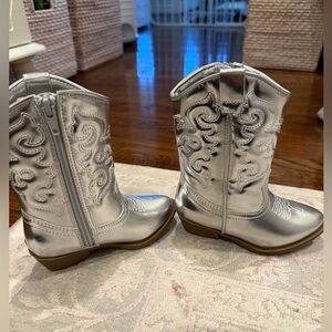 Tucker + Tate Metallic Silver Flats